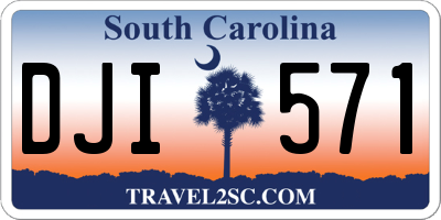 SC license plate DJI571