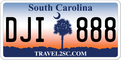 SC license plate DJI888