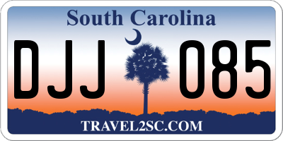 SC license plate DJJ085
