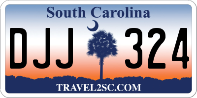 SC license plate DJJ324