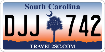 SC license plate DJJ742
