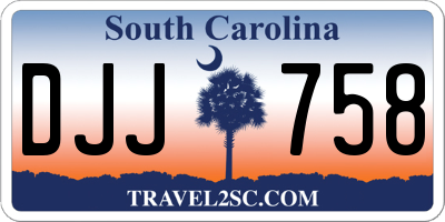 SC license plate DJJ758