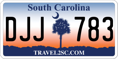 SC license plate DJJ783