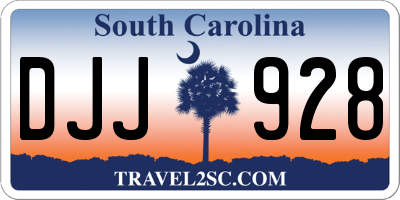 SC license plate DJJ928