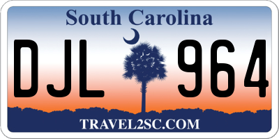 SC license plate DJL964
