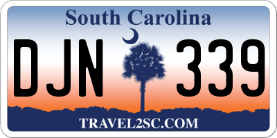 SC license plate DJN339