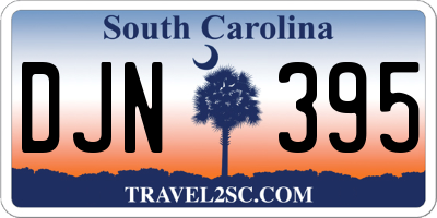 SC license plate DJN395