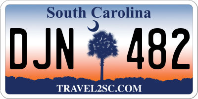 SC license plate DJN482