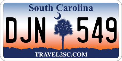 SC license plate DJN549
