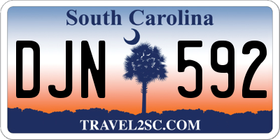 SC license plate DJN592