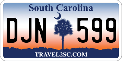 SC license plate DJN599