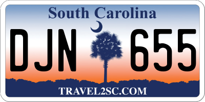 SC license plate DJN655