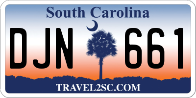 SC license plate DJN661