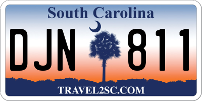 SC license plate DJN811