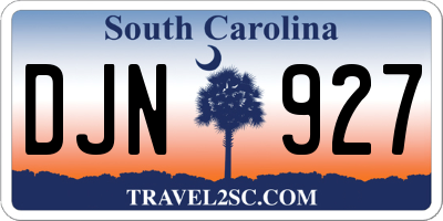 SC license plate DJN927