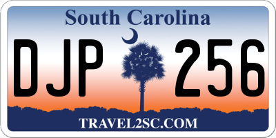 SC license plate DJP256