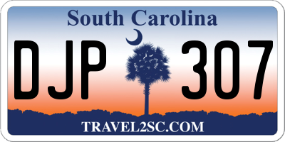 SC license plate DJP307
