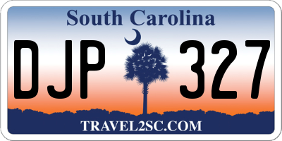 SC license plate DJP327