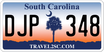 SC license plate DJP348