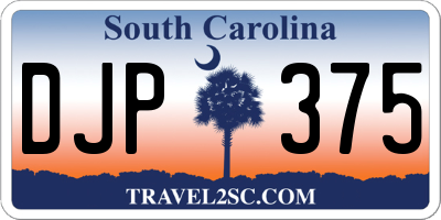 SC license plate DJP375