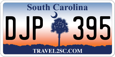 SC license plate DJP395