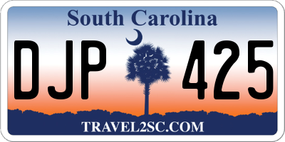 SC license plate DJP425