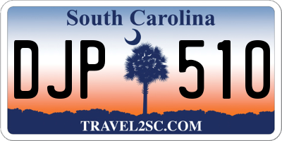 SC license plate DJP510