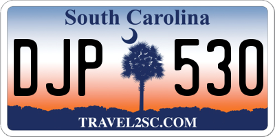 SC license plate DJP530