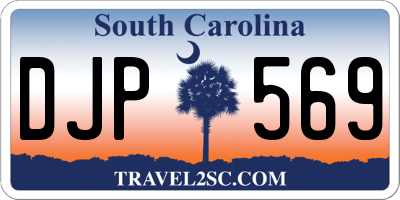 SC license plate DJP569