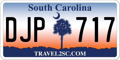 SC license plate DJP717