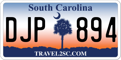 SC license plate DJP894