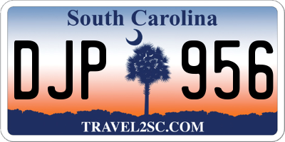 SC license plate DJP956