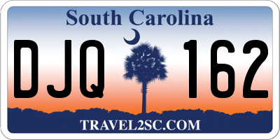SC license plate DJQ162