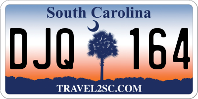 SC license plate DJQ164