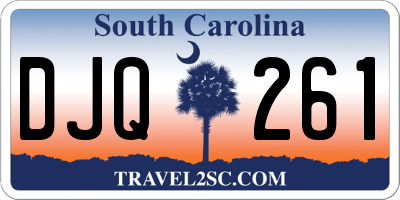 SC license plate DJQ261