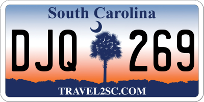SC license plate DJQ269