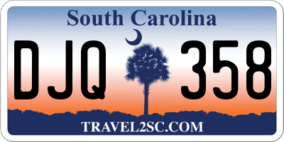 SC license plate DJQ358