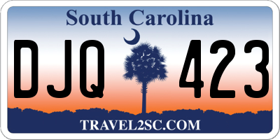 SC license plate DJQ423