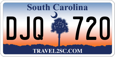 SC license plate DJQ720