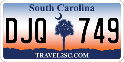 SC license plate DJQ749