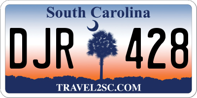 SC license plate DJR428
