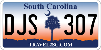 SC license plate DJS307