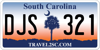 SC license plate DJS321