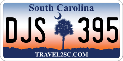 SC license plate DJS395