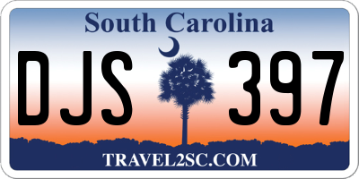 SC license plate DJS397