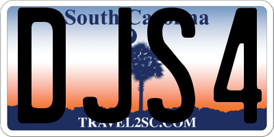 SC license plate DJS4