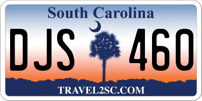 SC license plate DJS460