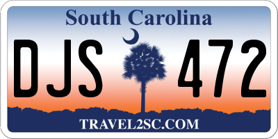 SC license plate DJS472