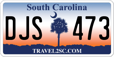 SC license plate DJS473