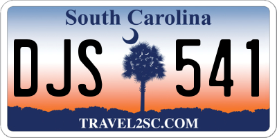 SC license plate DJS541